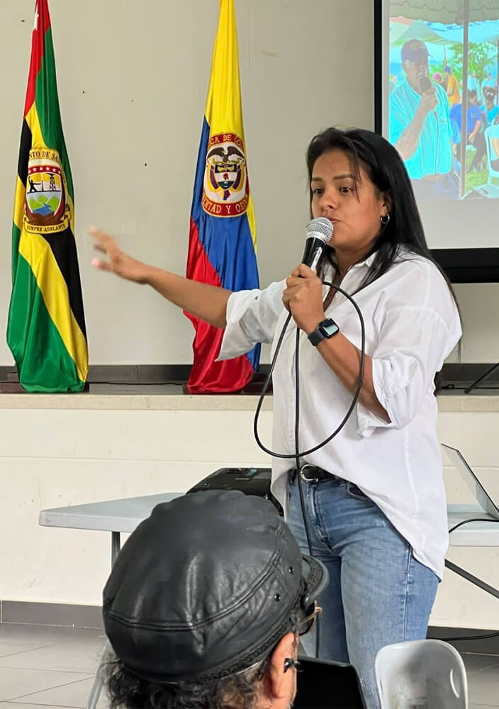 Leidy González asociación de cacao santanderes